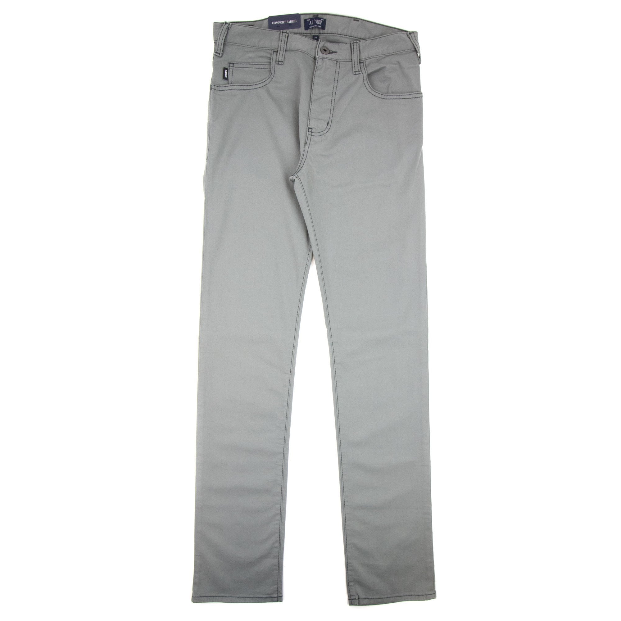 Armani Jeans J45 Slim Fit Chinos Dark Grey