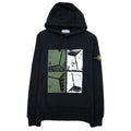 Stone Island 64182 Xilografia Four Hoody Black V0029