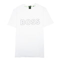 Hugo Boss Tee 9 Outline Logo T Shirt White 100