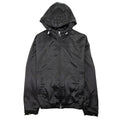 Emporio Armani Jacquard Nylon Hooded Blouson With All-over Eagle Black