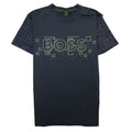 Hugo Boss Tee Active Glow Effect Logo T Shirt Navy 402