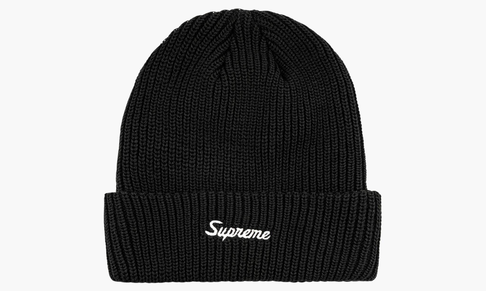 SUPREME LOOSE GAUGE BEANIE BLACK