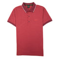 Hugo Boss Paule 4 Slim Fit Branded Placket Polo Burgundy 654