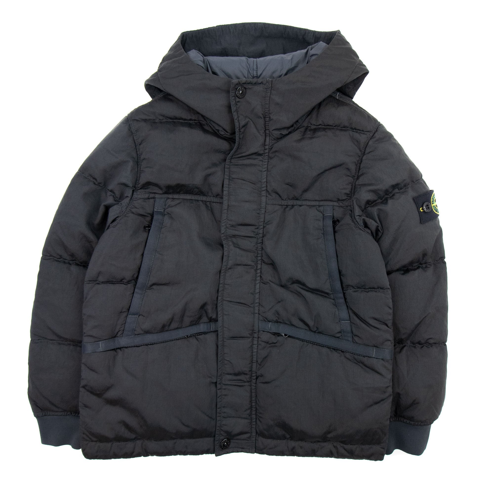 Stone Island Junior 40735 Regenerated Nylon Metal In Econyl Jacket Charcoal V0065