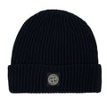Stone Island Junior N07a5 Logo Knitted Hat Navy V0020