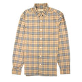 Burberry Alexander Cotton Check Long Sleeve Shirt Camel