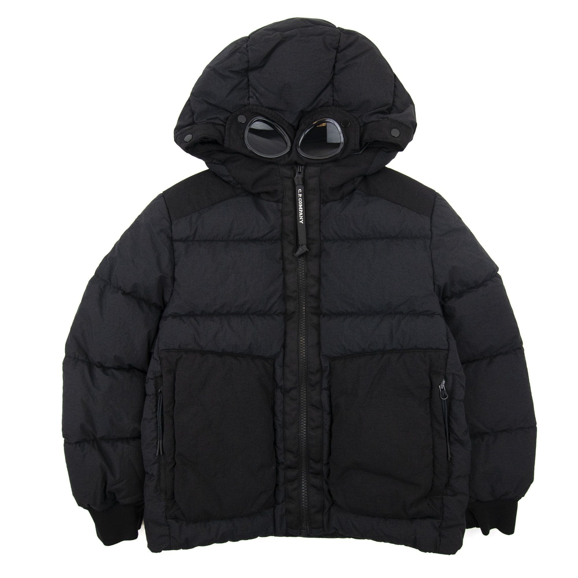 Cp Company Undersixteen Taylon L Mixed Goggle Jacket Black