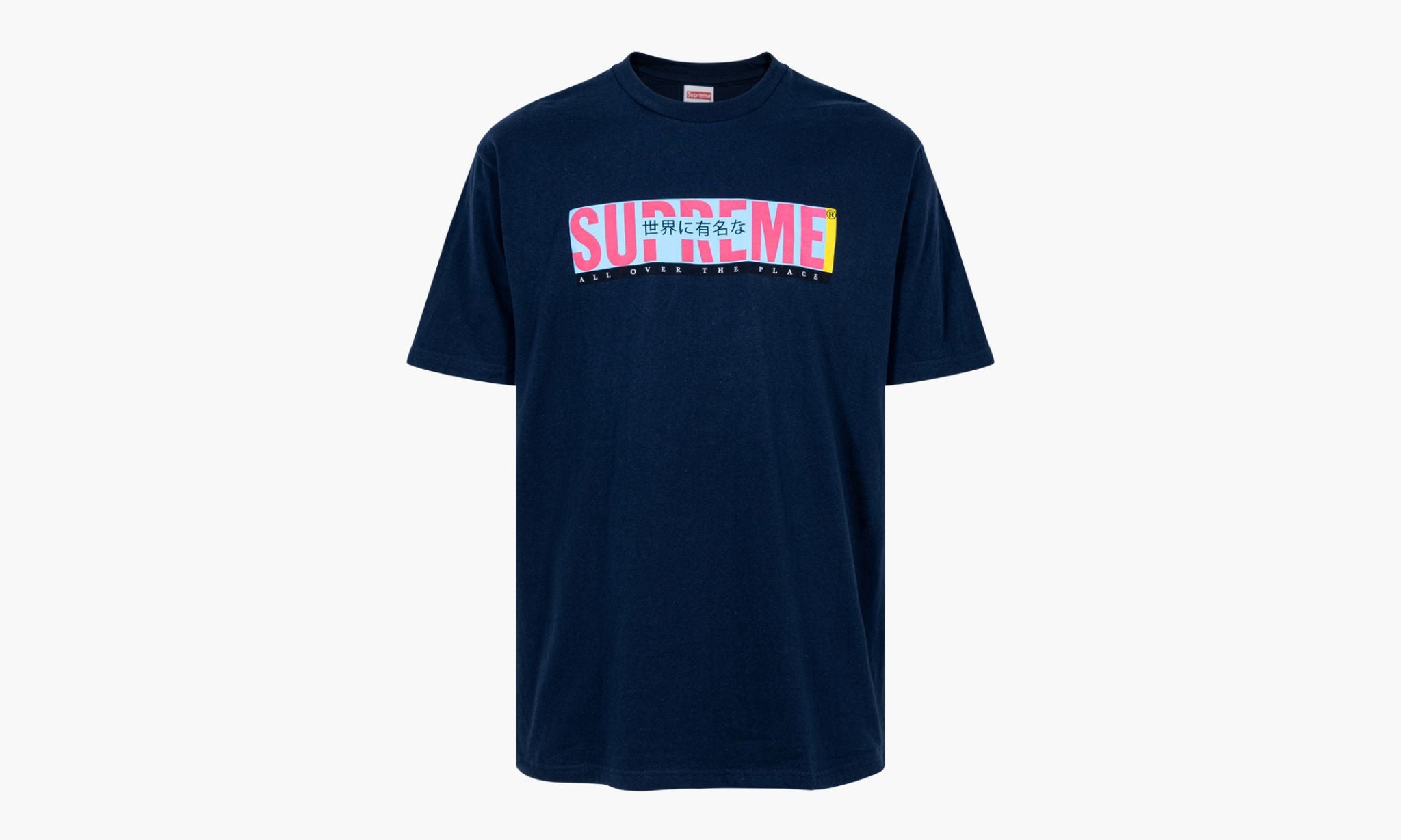 SUPREME ALL OVER TEE NAVY