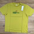C.P. Company 24/1 Jersey Logo T-Shirt in Cress Green - Yellow
