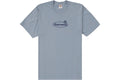 SUPREME WARNING TEE DUSTY BLUE