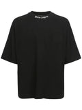 PALM ANGELS LOGO TEE BLACK WHITE
