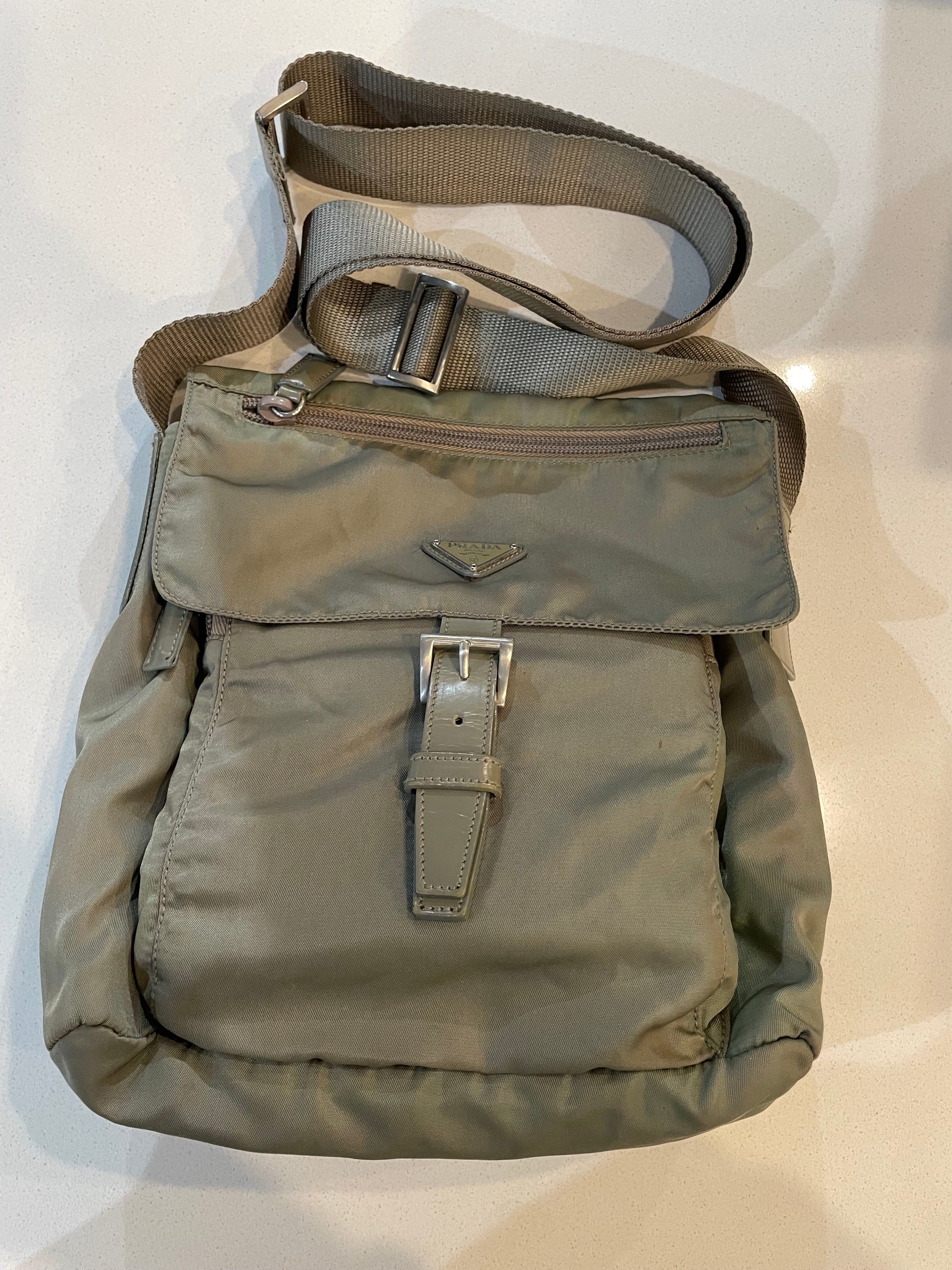 PRADA LIGHT GREEN CROSSBODY