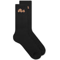 PALM ANGELS BEAR SOCKS BLACK