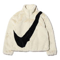 NIKE OVERSIZED SWOOSH LOGO JACKET FOSSIL (W)