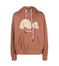 PALM ANGELS TEDDY BEAR HOODIE BROWN