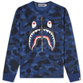 BAPE COLOR CAMO SHARK BLUE LONG SLEEVE