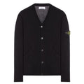 STONE ISLAND KNIT CARDIGAN BLACK