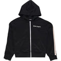 PALM ANGELS ZIPPED CLASSIC TRACK HOODIE BLACK