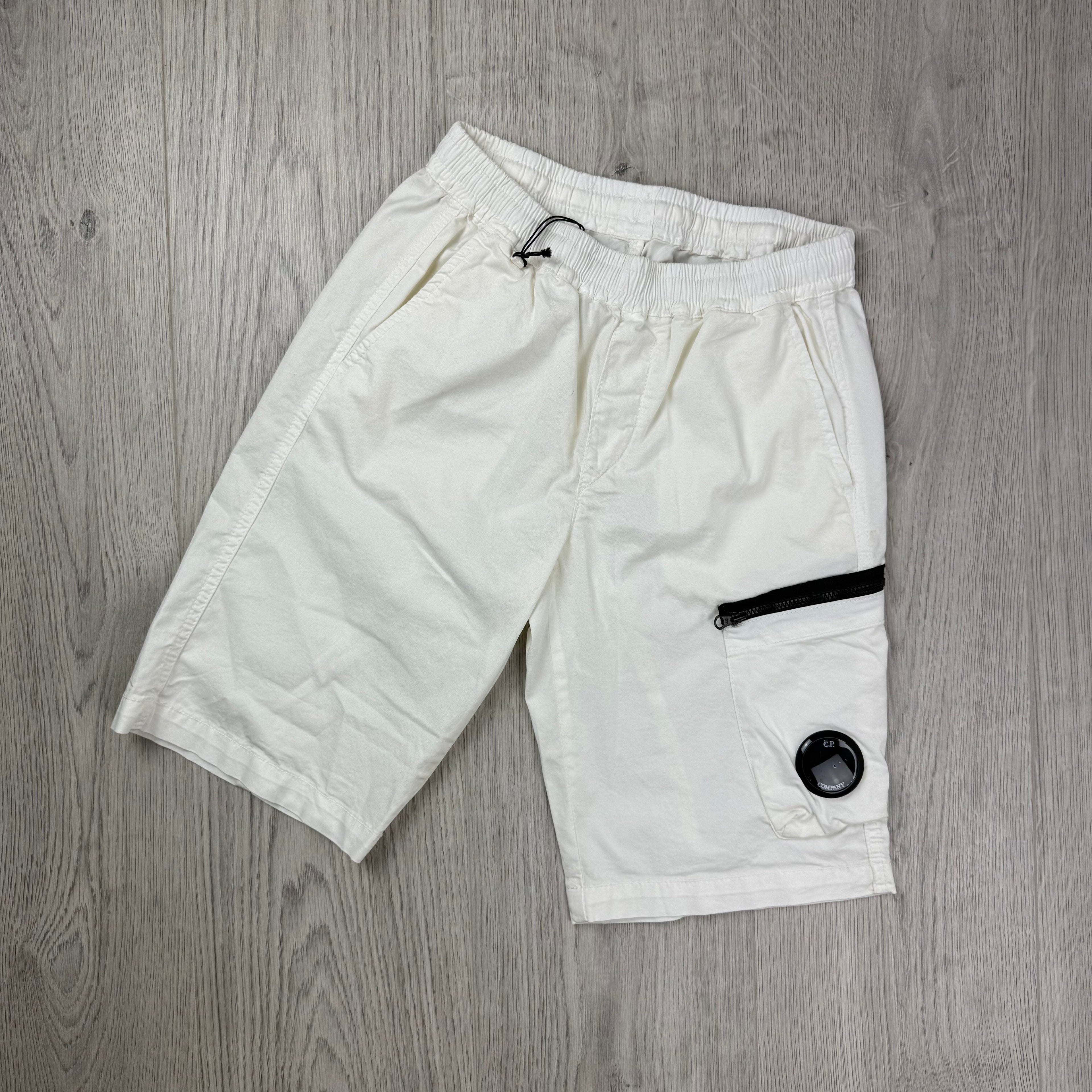 CP Company Junior Cargo Shorts - White