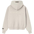 ESSENTIALS FOG CLASSIC FIT ZIP UP HOODIE HEATHER STONE SS25