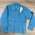 C.P. Company Corduroy Lens Overshirt in Aegean Blue