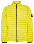 STONE ISLAND LOOM WOVEN CHAMBERS DOWN JACKET YELLOW