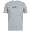CP Company Grey Bold CP Logo T-Shirt