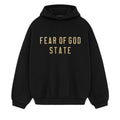 ESSENTIALS FOG STATE LOGO HOODIE BLACK