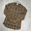 Burberry Check Shirt - Beige