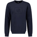 CP Company Navy Stitch Logo Sweatshirt