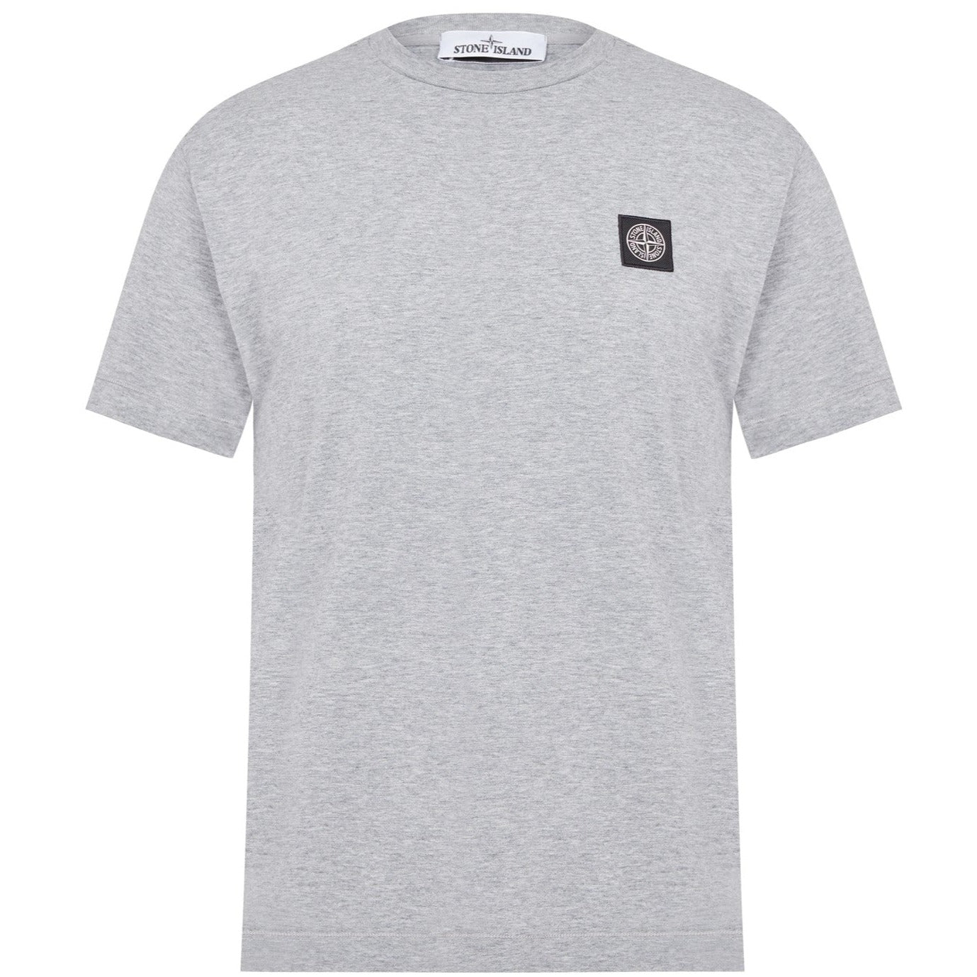 Stone Island Grey Patch Logo T-Shirt