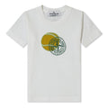 Stone Island Junior White Embroidered Tennis T-Shirt