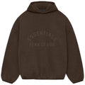 ESSENTIALS NYLON FLEECE HOODIE HEATHER WOOD