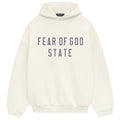 ESSENTIALS FOG STATE LOGO HOODIE WHITE FW24