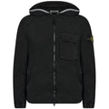 Stone Island Black Brushed Hooded Overshirt