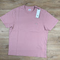 CP Company 30/1 Jersey Logo Patch T-Shirt in Misty Rose - Pink