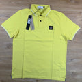 Stone Island Patch Logo Polo Shirt in Lemon