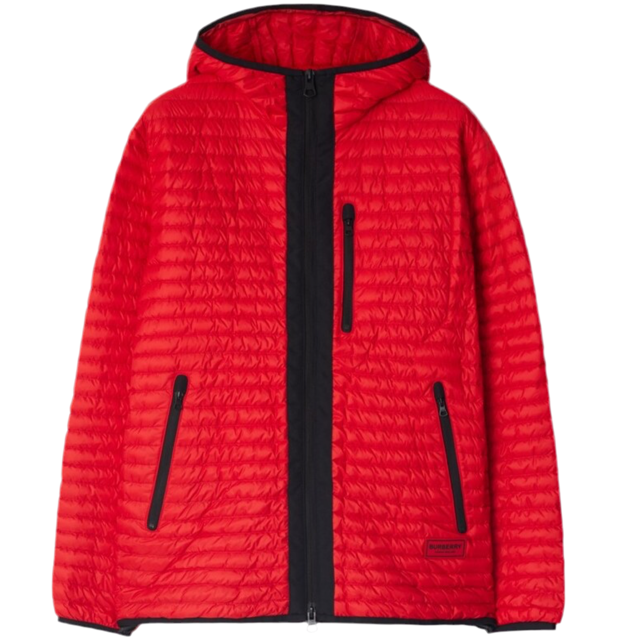 Burberry Red Nylon Puffer Coat