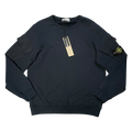 Stone Island Soft Organic Cotton Sleeve Pocket Sweater