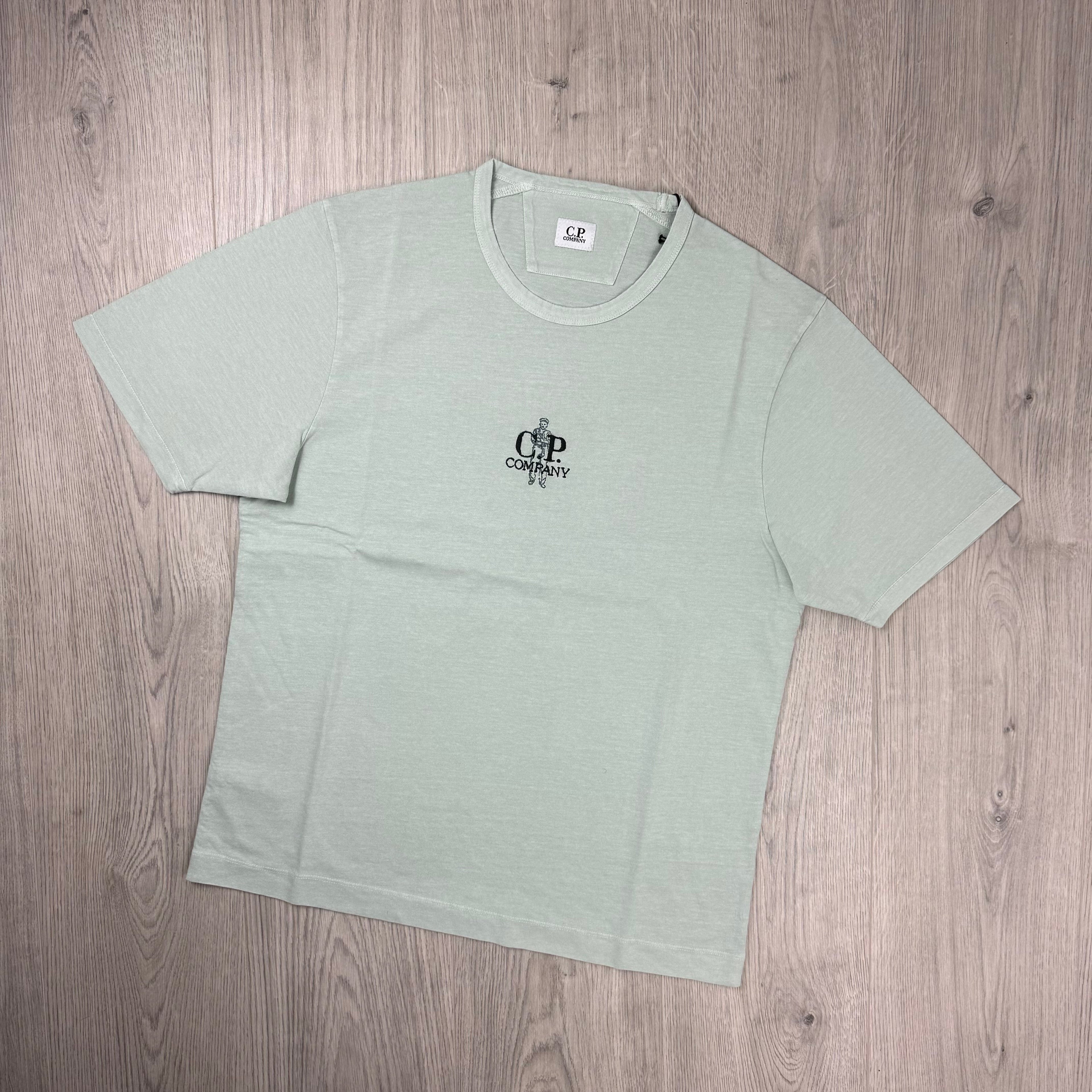 CP Company Embroidered Sailor T-Shirt - Misty Blue