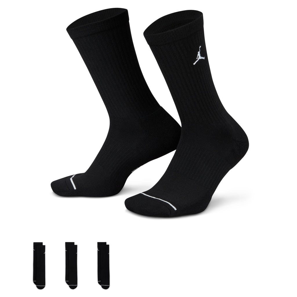 Air Jordan Everyday Dri-Fit 3-Pack Black Socks