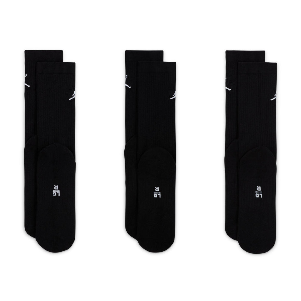 Air Jordan Everyday Dri-Fit 3-Pack Black Socks