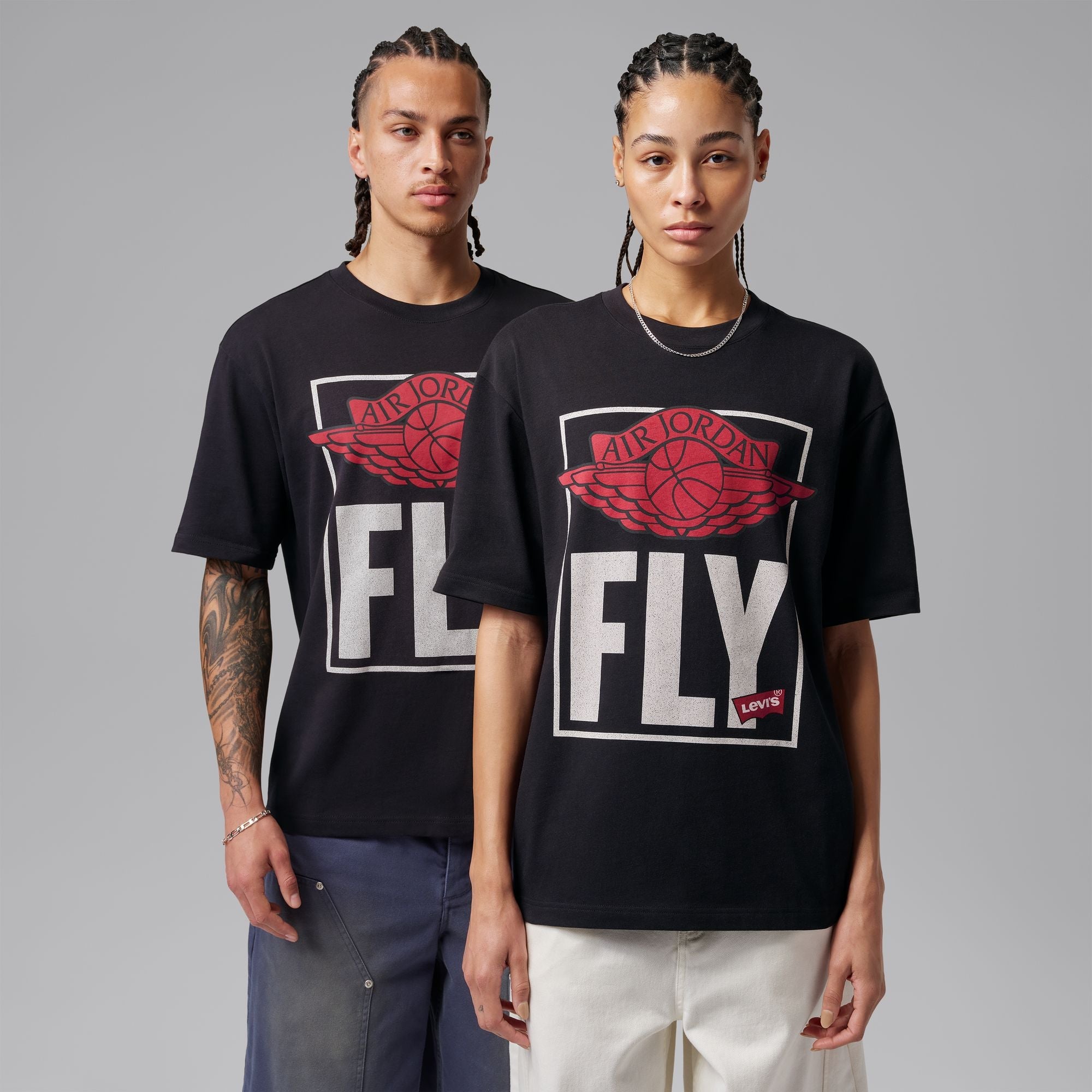 Air Jordan X Levi’s Black Short Sleeve Fly T-Shirt