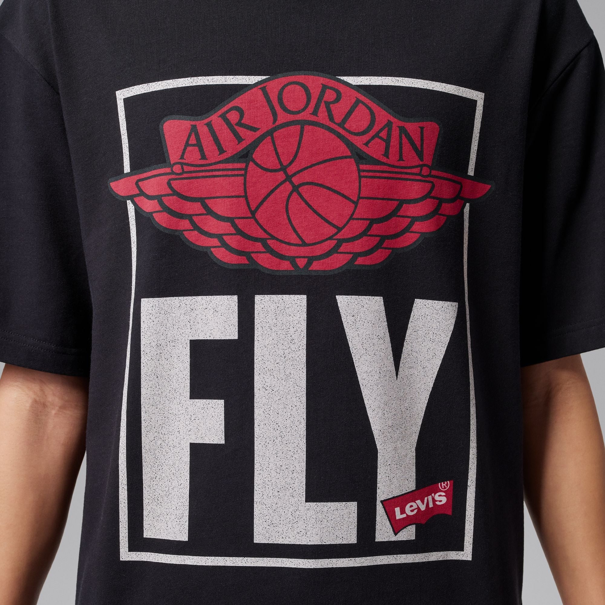 Air Jordan X Levi’s Black Short Sleeve Fly T-Shirt