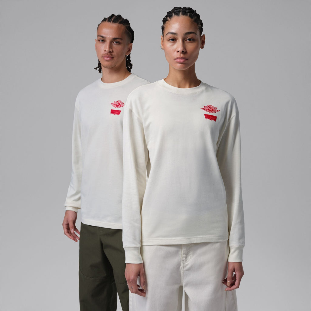 Air Jordan X Levi’s White Long Sleeve T-Shirt
