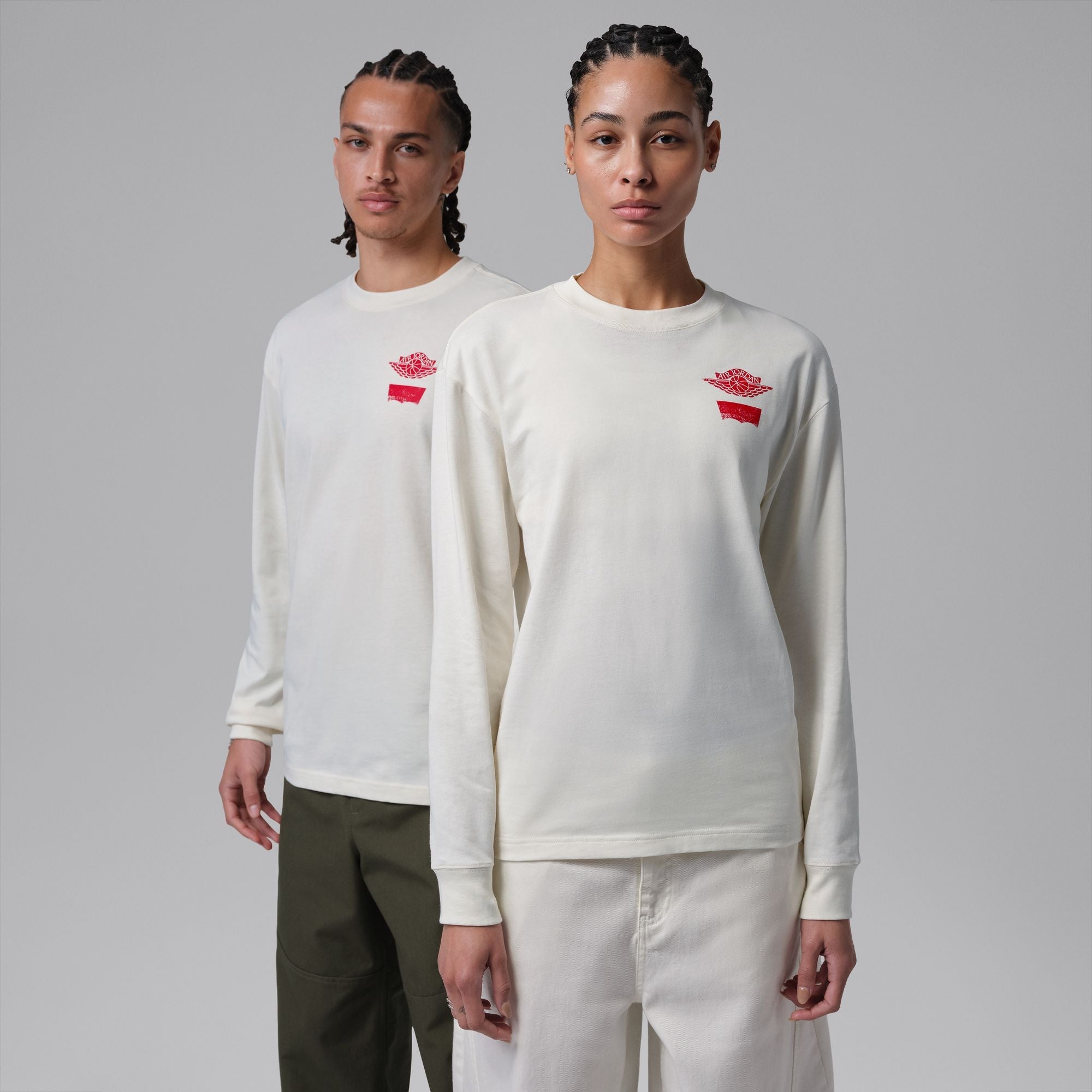 Air Jordan X Levi’s White Long Sleeve T-Shirt
