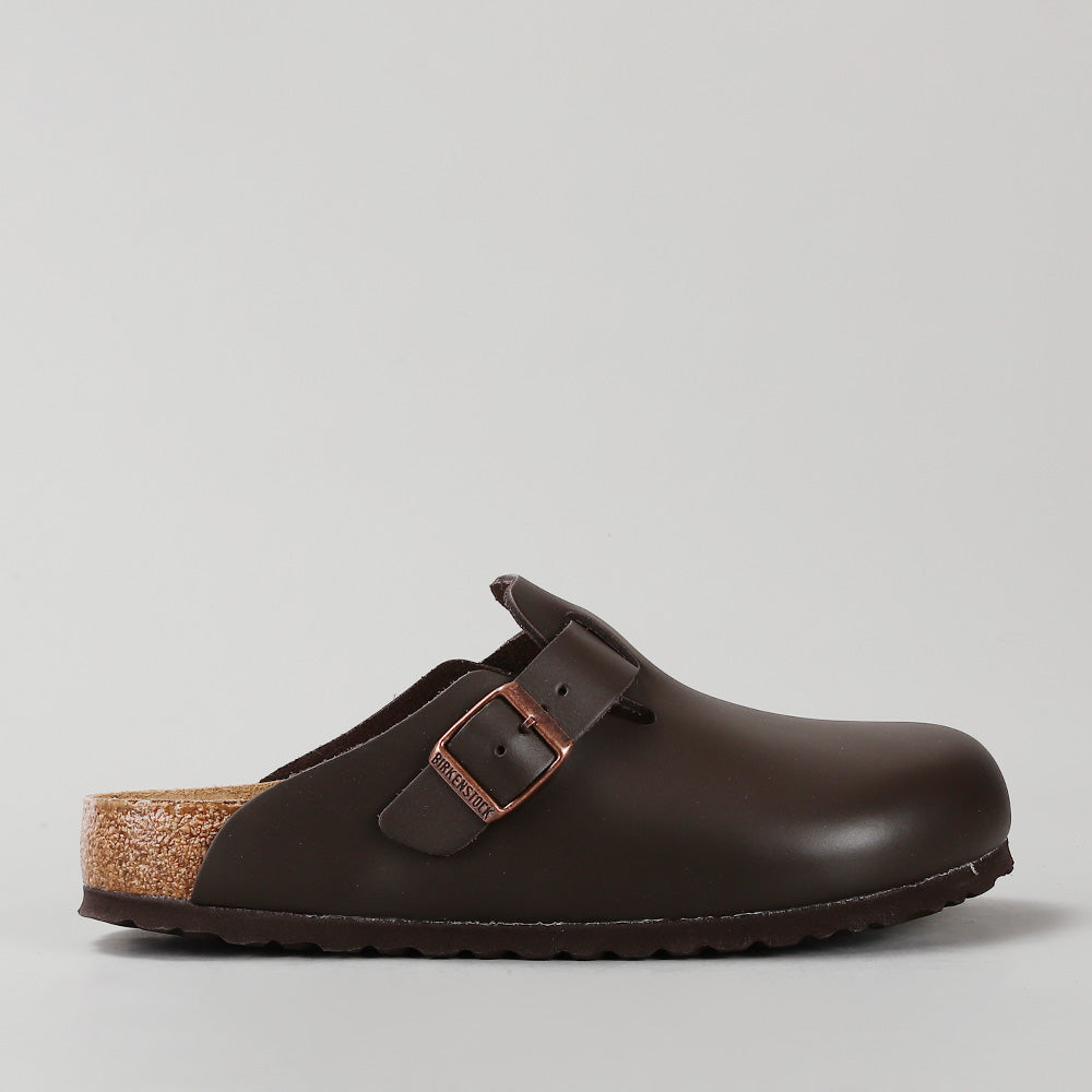 BIRKENSTOCK - BOSTON 60101 - DARK BROWN SMOOTH LEATHER
