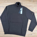 Stone Island Ghost Pure Light RWS Wool Turtleneck Jumper in Dark Brown