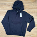 C.P. Company Diagonal Raised Fleece Lens Hoodie in Navy