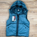 C.P. Company Nada Shell Goggle Padded Gilet in Aegean Blue